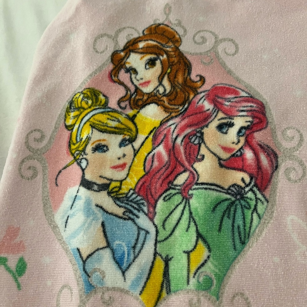 Girl's Disney Princess Pink Hooded Towel